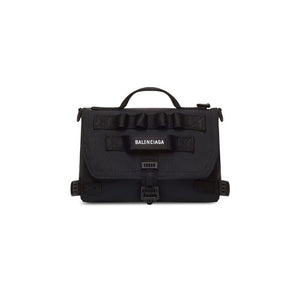 발렌시아가 아미 리사이클 나일론 메신저백 블랙