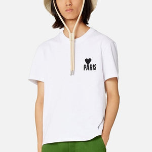 [국내배송] 아미 파리스 하트 자수 반팔티 2color