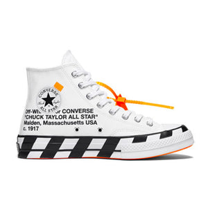 오프화이트 X 컨버스 척 70 V2 화이트 (더콰이엇,지코 착용)