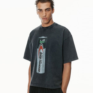 [국내배송] 알렉산더왕 배터리 로고 프린트 반팔티