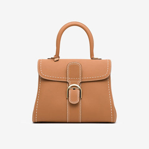 델보 브리앙 스티치 MM 토트백 카멜 (산다라박 착용)