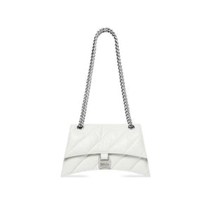 발렌시아가 크러시 스몰 퀼티드 체인백 화이트 (노윤서 착용)