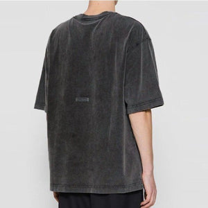 [국내배송] 아크네스튜디오 로고 패치 워싱 반팔티 블랙