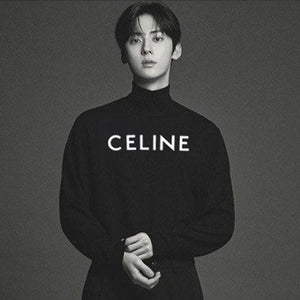 [국내배송/당일출고] 셀린느 클래식 로고 터틀넥 블랙 (황민현,조이현 착용)