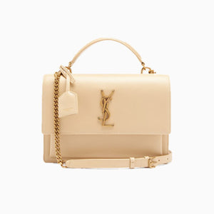 세인트로랑 뉴 미디엄 선셋 사첼백 베이지/금장