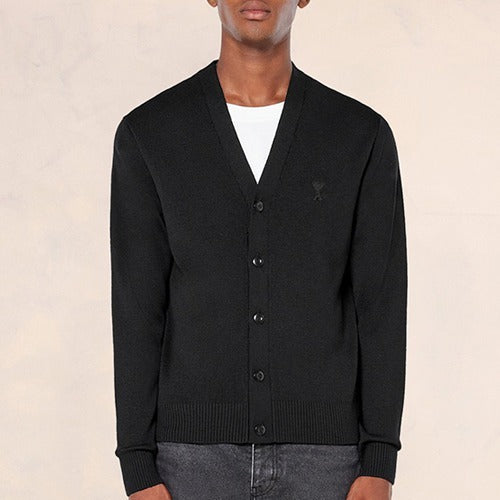 [국내배송] 아미 톤온톤 체인 스티치 가디건 남성용 4color