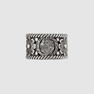 구찌 인터로킹 G 실버 반지