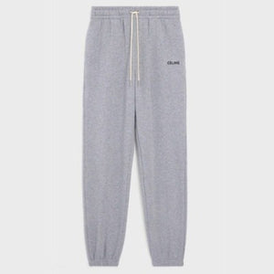 [국내배송/당일출고] 셀린느 클래식 자수 로고 트랙 팬츠 그레이 (박보검,리사 착용)