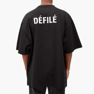 [국내배송] 발렌시아가 디파일 로고 프린트 반팔티 - 재입고 -