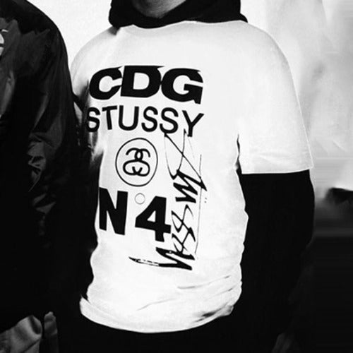[국내배송] 스투시 X CDG 로고 반팔티 2color