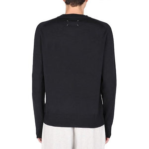 [국내배송] 메종마르지엘라 스티치 라운드 니트 블랙