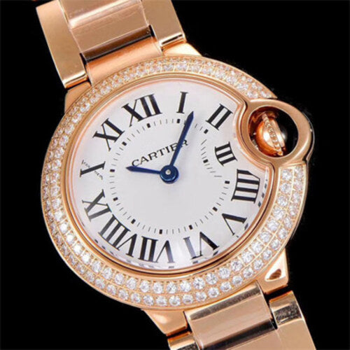 [V6공장] 까르띠에 발롱블루 로즈골드 다이아커스텀