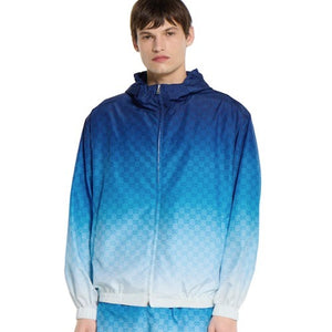 구찌 프린트 테크니컬 포플린 지퍼 재킷 814110