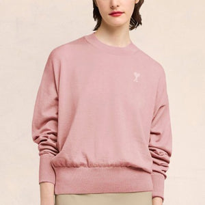 [국내배송] 아미 톤온톤 하트 스몰 로고 니트 여성용 6color