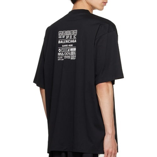 [국내배송] 발렌시아가 케어 라벨 프린트 반팔티 2color