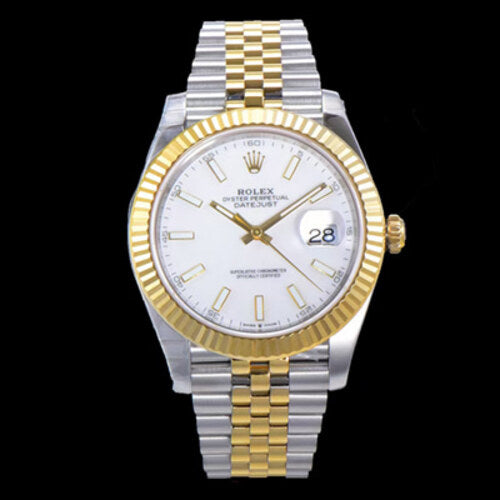 [눕공장] 로렉스 데이저스트41 오이스터 Perpetual 18k 옐로우골드 화이트 다이얼 41mm