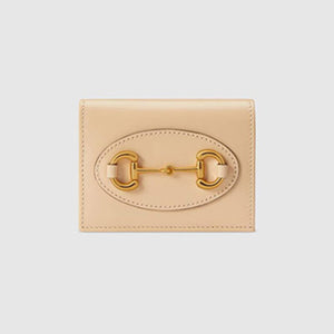 구씨 홀스빗 1955 카드지갑 베이지