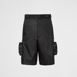 프라다 리나일론 버뮤다 팬츠 블랙