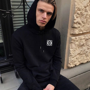 [국내배송/당일출고] 로에베 애너그램 로고 후드티 블랙