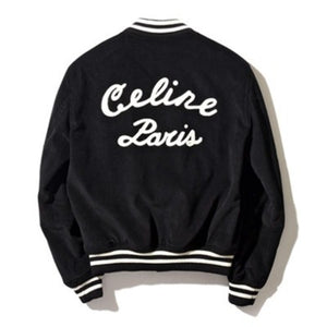 [국내배송] 셀린느 코듀로이 백로고 자수 봄버 자켓 - 재입고 -