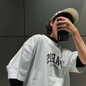 [국내배송/당일출고] 발렌시아가 파리 시티 로고 반팔티 화이트