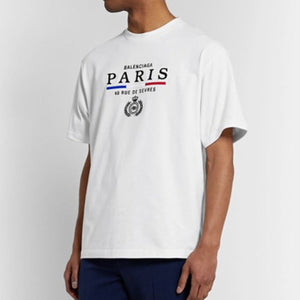 [국내배송] 발렌시아가 파리스 로고 자수 반팔티 2color