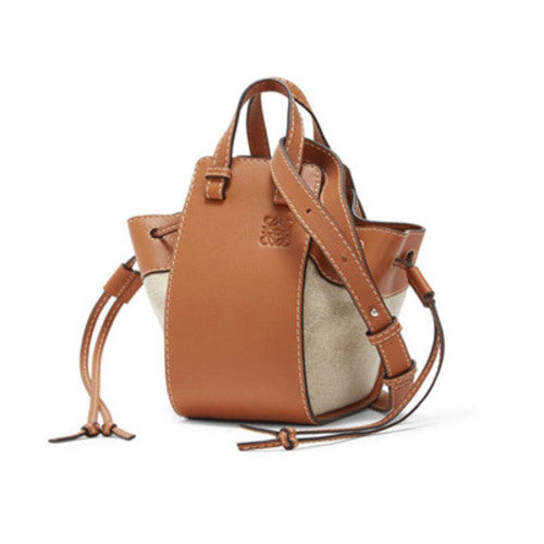 로에베 미니 해먹백 탠/내추럴