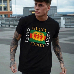 [국내배송/당일출고] 구찌 빈티지 사각 로고 반팔티 2color (김지훈 착용)