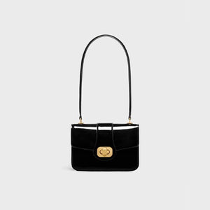 셀린느 페이턴트 카프스킨 틴 조세핀 백 블랙