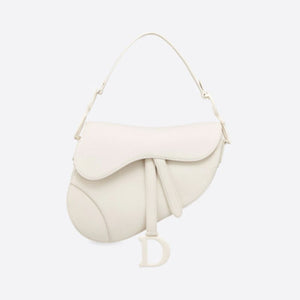 디올 새들백 울트라매트 화이트