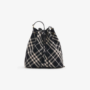 버버리 체크 버킷백 블랙 MINI/M