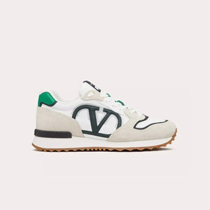 발렌티노 V로고 페이스 로우탑 스니커즈 화이트/그린 (김연경 착용)