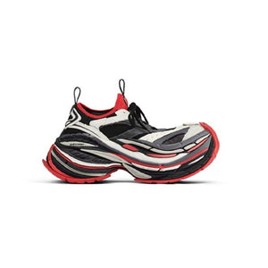 발렌시아가 플랫폼 리듀스드 스니커즈 블랙/그레이/레드