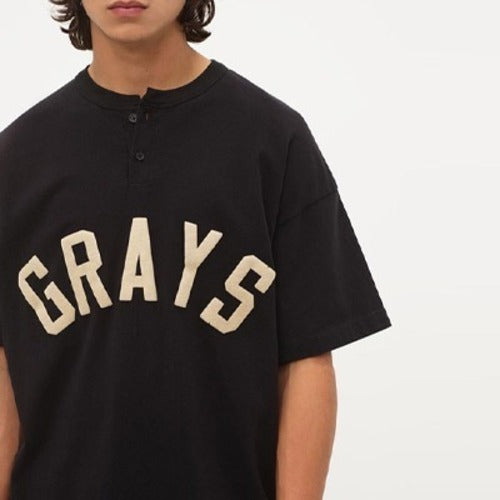 [국내배송] 피어오브갓 GRAYS 헨리넥 반팔티 2color