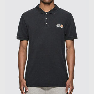 [국내배송] 메종키츠네 더블 폭스헤드 반팔 카라티 2color