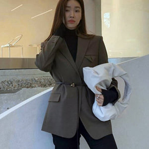 보테가베네타 숄더 파우치 비안코 (차정원,김나영 착용)