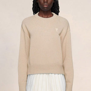 [국내배송] 아미 드 꾀흐 톤온톤 로고 스웨터 여성용 4color