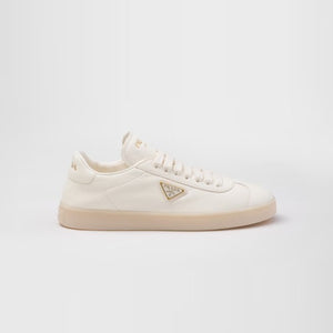 프라다 가죽 로우탑 스니커즈 아이보리 1E413N