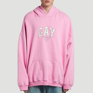 [국내배송] 발렌시아가 게이 프라이드 기모 후드티 2color