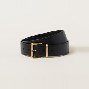 미우미우 나파 가죽 버클 로고 벨트 3color (김나영,모델 아이린 등 착용)