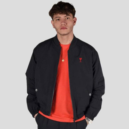 [국내배송/당일출고]아미 스몰 하트 패치 봄버 자켓