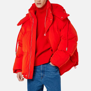 아미 드 꾀흐 패치 다운 패딩 자켓 레드