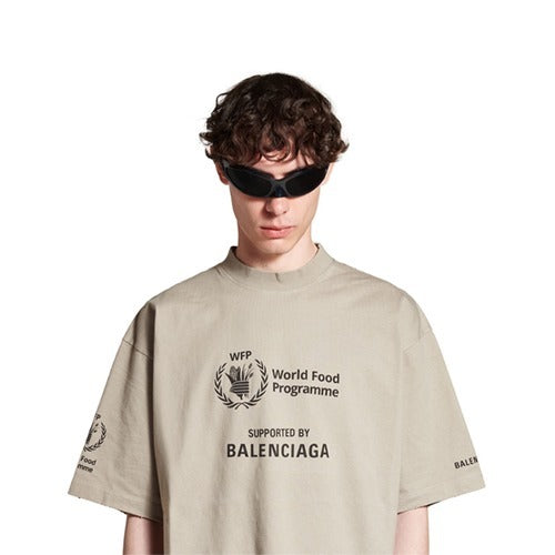 [국내배송] 발렌시아가 WFP 로고 빈티지 반팔티 2color