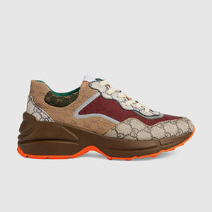 구찌 GG 라이톤 스니커즈 브릭 레드